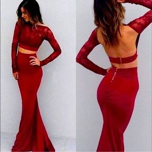 Gorgeous formal red 2 piece dress